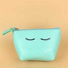 Load image into Gallery viewer, Cartoon Pattern Faux Leather Travel Wristlet Makeup Cosmetic Holder Bag Pouch
