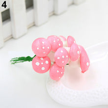 Cargar imagen en el visor de la galería, 10 piezas Mini hongo falso para mini macetas Hada DIY decoración jardín casa de muñecas