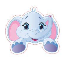 Cargar imagen en el visor de la galería, Animales lindos elefante gato Panda jirafa pegatina para interruptor de pared extraíble pegatina para el hogar