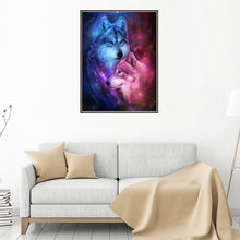 Cargar imagen en el visor de la galería, Lindos animales perro león gato punto de cruz DIY resina diamante pintura decoración del hogar