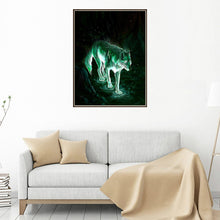 Cargar imagen en el visor de la galería, Lindos animales perro león gato punto de cruz DIY resina diamante pintura decoración del hogar