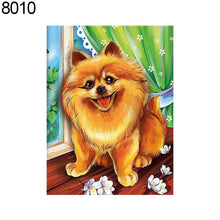 Cargar imagen en el visor de la galería, Lindos animales perro león gato punto de cruz DIY resina diamante pintura decoración del hogar