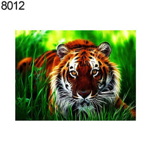 Cargar imagen en el visor de la galería, Lindos animales perro león gato punto de cruz DIY resina diamante pintura decoración del hogar