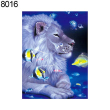 Cargar imagen en el visor de la galería, Lindos animales perro león gato punto de cruz DIY resina diamante pintura decoración del hogar