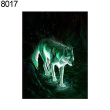 Cargar imagen en el visor de la galería, Lindos animales perro león gato punto de cruz DIY resina diamante pintura decoración del hogar