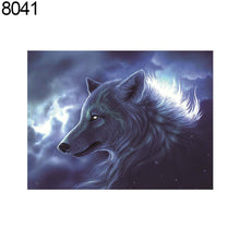 Cargar imagen en el visor de la galería, Lindos animales perro león gato punto de cruz DIY resina diamante pintura decoración del hogar