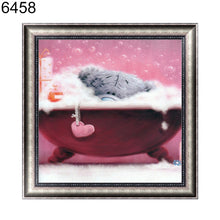 Cargar imagen en el visor de la galería, Lindo oso 5D DIY diamante bordado pintura punto de cruz artesanía decoración de la pared del hogar