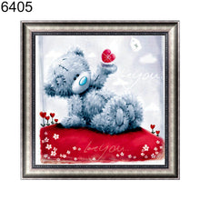 Cargar imagen en el visor de la galería, Lindo oso 5D DIY diamante bordado pintura punto de cruz artesanía decoración de la pared del hogar