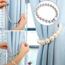 Учитај слику у прегледач галерије, Елегантан АБС вештачки бисер, магнетна копча, завеса са прстенастим ужетом, кућни декор