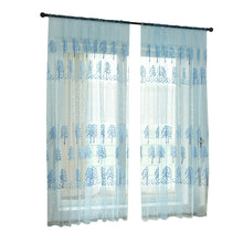 Cargar imagen en el visor de la galería, Cortina transparente de arce, tratamiento de ventana de tul, cortina de gasa, Panel de cenefa, decoración de habitación