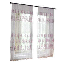 Cargar imagen en el visor de la galería, Cortina transparente de arce, tratamiento de ventana de tul, cortina de gasa, Panel de cenefa, decoración de habitación