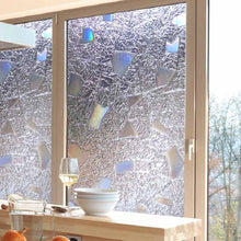 Cargar imagen en el visor de la galería, Pegatina de vidrio en forma de adoquín, película estática para puerta de baño y ventana, decoración del hogar