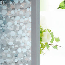 Cargar imagen en el visor de la galería, Pegatina de vidrio en forma de adoquín, película estática para puerta de baño y ventana, decoración del hogar