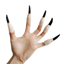 Cargar imagen en el visor de la galería, Juego de fundas para uñas de bruja y vampiro, accesorios de Halloween, disfraces de fiesta, 10 Uds.