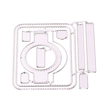 Учитај слику у прегледач галерије, Поклопац картице са шупљим кругом. Уради сам, шаблон за резање декора