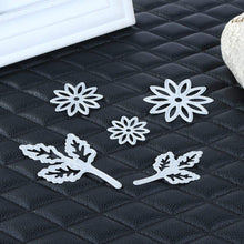 Cargar imagen en el visor de la galería, Troqueles de corte con relieve de acero al carbono, hoja de flores, decoración artesanal para álbum de recortes, 5 uds.