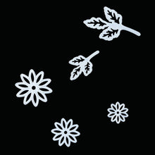 Cargar imagen en el visor de la galería, Troqueles de corte con relieve de acero al carbono, hoja de flores, decoración artesanal para álbum de recortes, 5 uds.