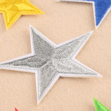 Cargar imagen en el visor de la galería, 10 unids/set estrella bordado hierro en parche DIY ropa apliques pegatina insignia