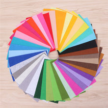 Load image into Gallery viewer, 40Pcs Mixed Color Soft Nonwoven Felt Fabric Sheets Kids DIY Craft Patchwork