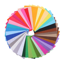 Load image into Gallery viewer, 40Pcs Mixed Color Soft Nonwoven Felt Fabric Sheets Kids DIY Craft Patchwork
