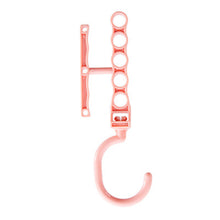 Cargar imagen en el visor de la galería, Ganchos de suspensión multicapa de plástico para el hogar, hebilla fija, ropa antideslizante para el hogar