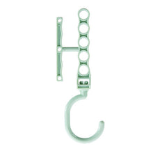 Cargar imagen en el visor de la galería, Ganchos de suspensión multicapa de plástico para el hogar, hebilla fija, ropa antideslizante para el hogar