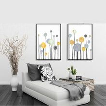 Cargar imagen en el visor de la galería, Póster impreso de árbol abstracto moderno, decoración de pintura en lienzo sin marco para café en casa