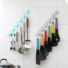 Cargar imagen en el visor de la galería, 6 ganchos giratorios de 360 grados, colgador de pared adhesivo, herramienta de cocina, toallero