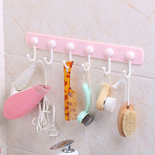 Cargar imagen en el visor de la galería, 6 ganchos giratorios de 360 grados, colgador de pared adhesivo, herramienta de cocina, toallero