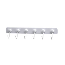 Cargar imagen en el visor de la galería, 6 ganchos giratorios de 360 grados, colgador de pared adhesivo, herramienta de cocina, toallero