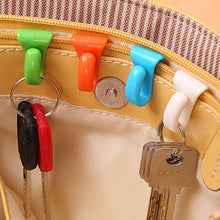 Cargar imagen en el visor de la galería, 2 uds perchas de plástico llavero cadena soporte bolso de hombro gancho interior