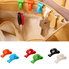 Cargar imagen en el visor de la galería, 2 uds perchas de plástico llavero cadena soporte bolso de hombro gancho interior