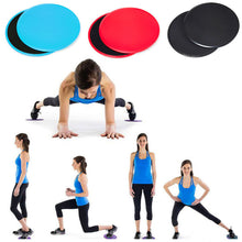 Cargar imagen en el visor de la galería, 1 par de deslizadores de Fitness, deslizadores centrales, entrenamiento, gimnasio, ejercicios, discos deslizantes asd