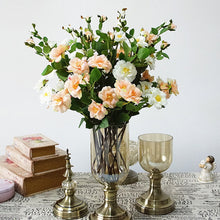 Cargar imagen en el visor de la galería, 1 pieza Artificial 7 cabezas Iceberg Rosa flor hogar Hotel tienda cafetería decoración regalo
