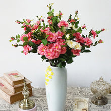 Cargar imagen en el visor de la galería, 1 pieza Artificial 7 cabezas Iceberg Rosa flor hogar Hotel tienda cafetería decoración regalo