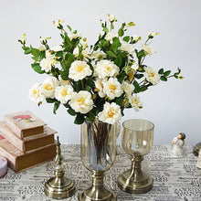 Cargar imagen en el visor de la galería, 1 pieza Artificial 7 cabezas Iceberg Rosa flor hogar Hotel tienda cafetería decoración regalo