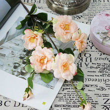 Cargar imagen en el visor de la galería, 1 pieza Artificial 7 cabezas Iceberg Rosa flor hogar Hotel tienda cafetería decoración regalo