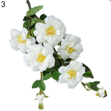 Cargar imagen en el visor de la galería, 1 pieza Artificial 7 cabezas Iceberg Rosa flor hogar Hotel tienda cafetería decoración regalo