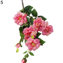 Cargar imagen en el visor de la galería, 1 pieza Artificial 7 cabezas Iceberg Rosa flor hogar Hotel tienda cafetería decoración regalo