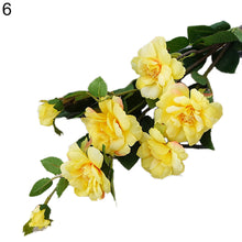 Cargar imagen en el visor de la galería, 1 pieza Artificial 7 cabezas Iceberg Rosa flor hogar Hotel tienda cafetería decoración regalo