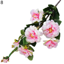Cargar imagen en el visor de la galería, 1 pieza Artificial 7 cabezas Iceberg Rosa flor hogar Hotel tienda cafetería decoración regalo