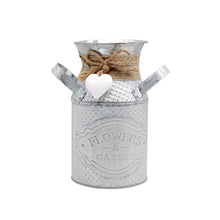 Load image into Gallery viewer, Round Cylindrical Flower Plant Pot Planter Iron Art Garden Living Room Decor