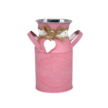 Load image into Gallery viewer, Round Cylindrical Flower Plant Pot Planter Iron Art Garden Living Room Decor