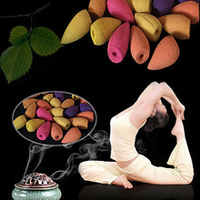 Load image into Gallery viewer, 50 Pcs Natural Smoke Backflow Incense Cones Aromatherapy Room Fragrance