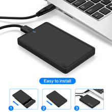 Cargar imagen en el visor de la galería, Caja de disco duro externo de 2,5 pulgadas compatible con 2TB SATA a USB3.0 SSD