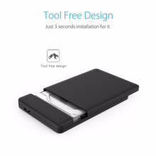 Cargar imagen en el visor de la galería, Caja de disco duro externo de 2,5 pulgadas compatible con 2TB SATA a USB3.0 SSD
