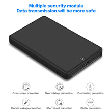 Cargar imagen en el visor de la galería, Caja de disco duro externo de 2,5 pulgadas compatible con 2TB SATA a USB3.0 SSD