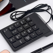 Cargar imagen en el visor de la galería, Teclado numérico con cable Mini USB de 18 teclas teclado numérico para PC ordenador portátil