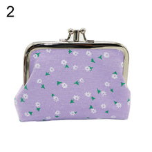 Cargar imagen en el visor de la galería, Bolso de mano de doble capa a la moda de 4 pulgadas, estuche para monedas, monedero con girasol, Mini billetera