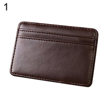 Учитај слику у прегледач галерије, Мушка модна магична вештачка кожа танак новчаник Монеи Цлип Торбица за картице
